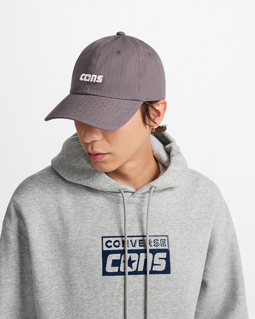 Chapeus Converse CONS Baseball Feminino Cinzentas | PT Q0P30T1